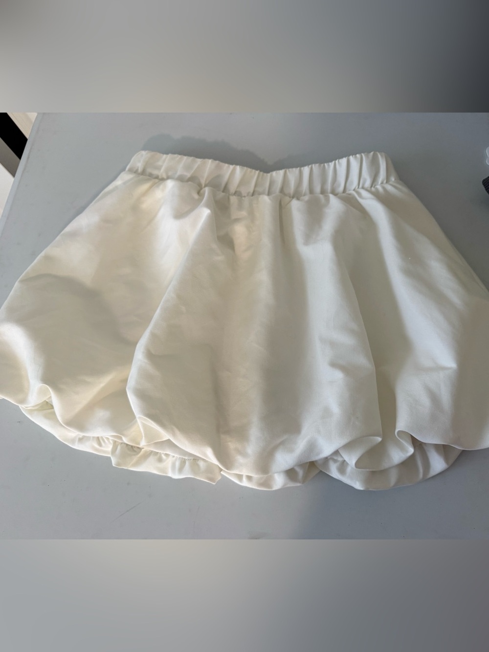 Madden Girl White Bubble Mini Skirt
